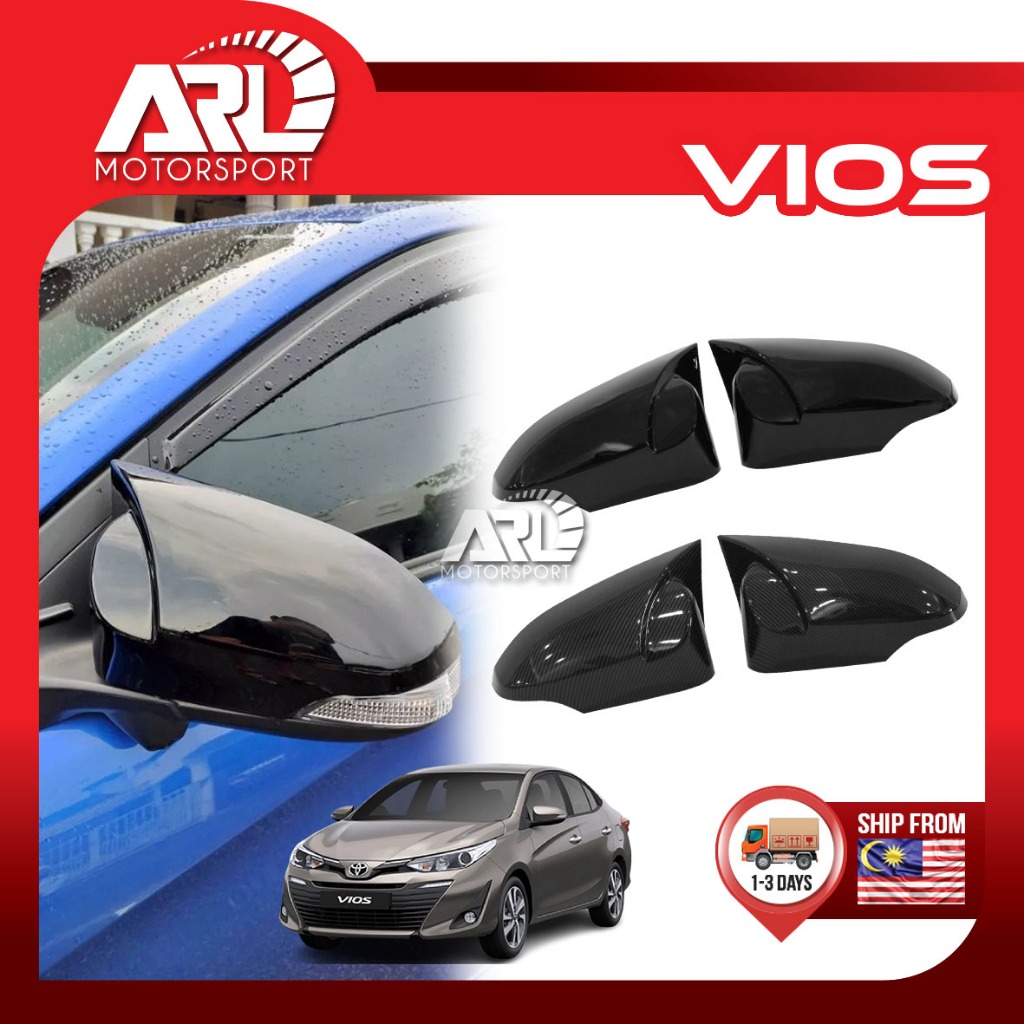 Toyota Vios NSP151 Yaris XP150 (2019 - 2023) Side Mirror Carbon Black ...