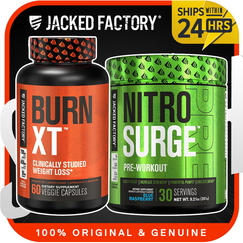 Jacked Factory BurnXT Thermogenic Fat Burner,Weight Loss Supplement l