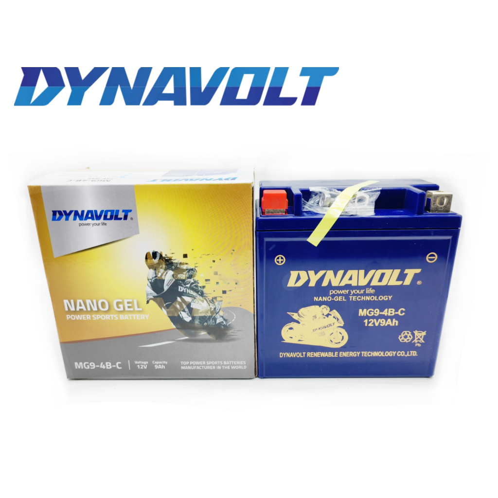 Original DYNAVOLT Nano Gel Battery 12N9L-BS 12N9 12N9L YB9 Bateri MG9 ...