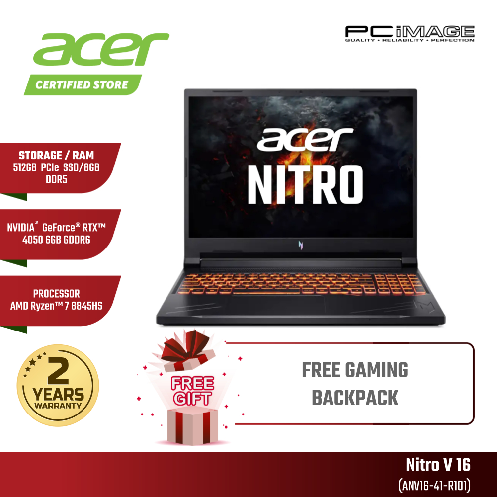 ACER Nitro V 16 ANV16-41-R101 AMD Ryzen™ 7 8845HS/16