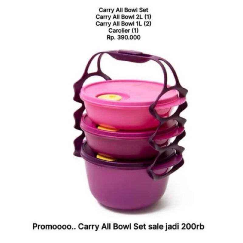 Tupperware carry all bowl | Shopee Malaysia