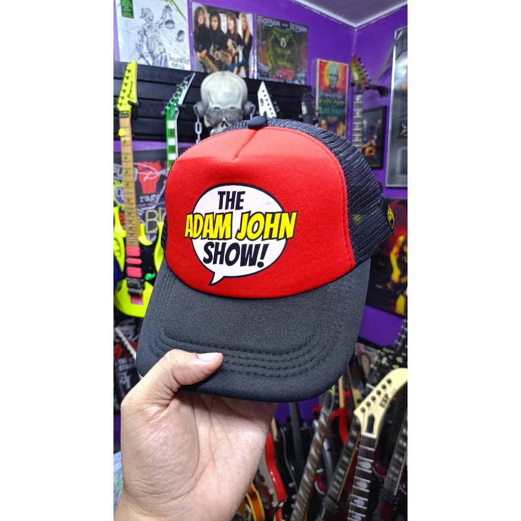 Trucker Cap TGT: THE ADAM JOHN SHOW *UPGRADE* Version (Hitam