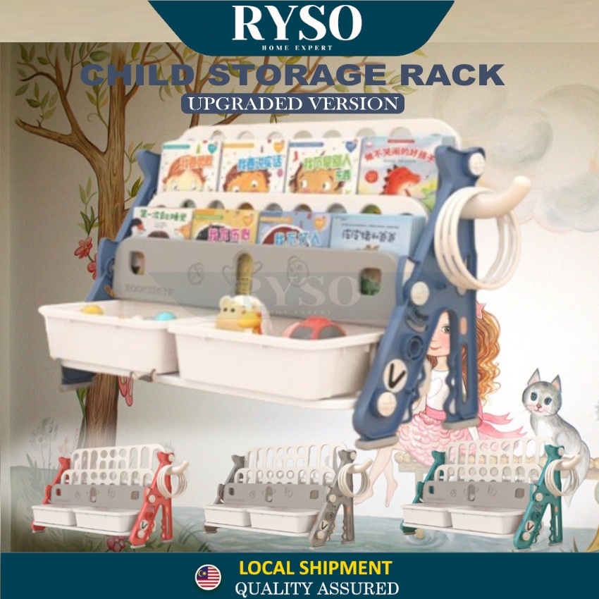 Multiple Sizes Shark Design Child Storage Rack Children Storage Toy ...