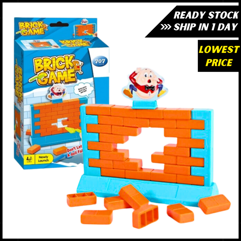 Humpty Dumpty Break The Wall Bricks Knocking Interactive Toys Kids Game  Board Game Card Game Uno Monopoly Flip Wild Dare