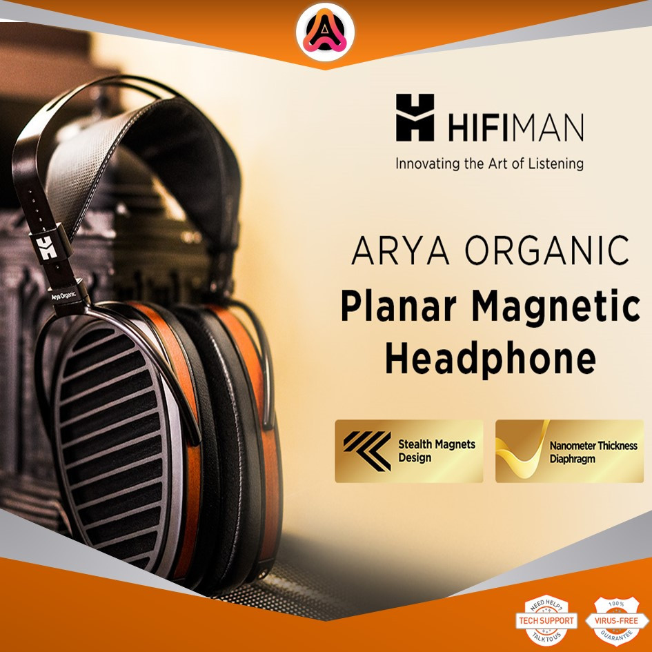 HIFIMAN Arya Organic Full-Size Over-Ear Open-Back Planar Magnetic ...