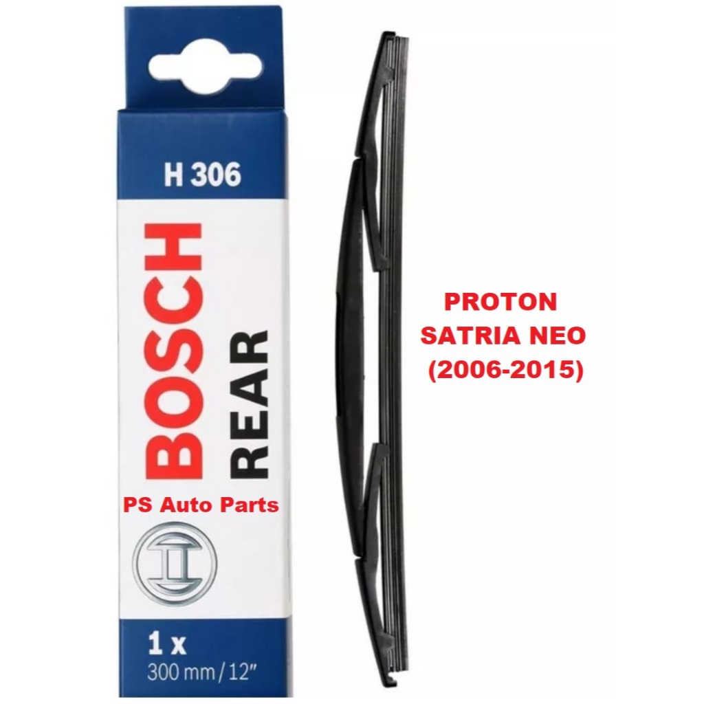 Bosch Rear Wiper 12" H306 Proton Satria Neo Satria Neo Rear Wiper 300 mm / 12 inches Savvy