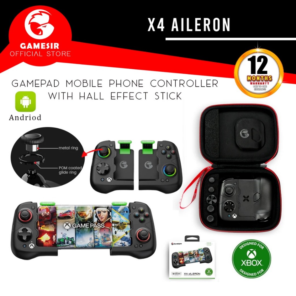 GameSir X4 Aileron Bluetooth Mobile Phone Gamepad Xbox Game Pass Gaming ...