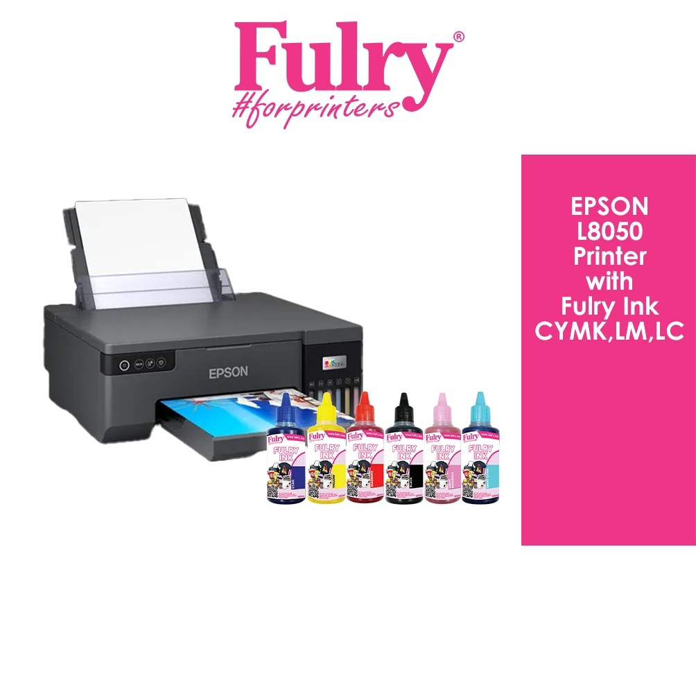 Sticker Printing Business Package Epson L8050 with Fulry Inks CMYK,LC