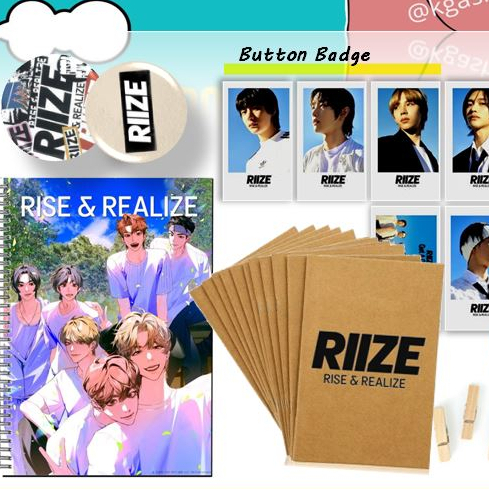 [RIIZE] FANKIT RIIZE GET A GUITAR NOTEBOOK PHOTOCARDS PHOTO STRIP ...
