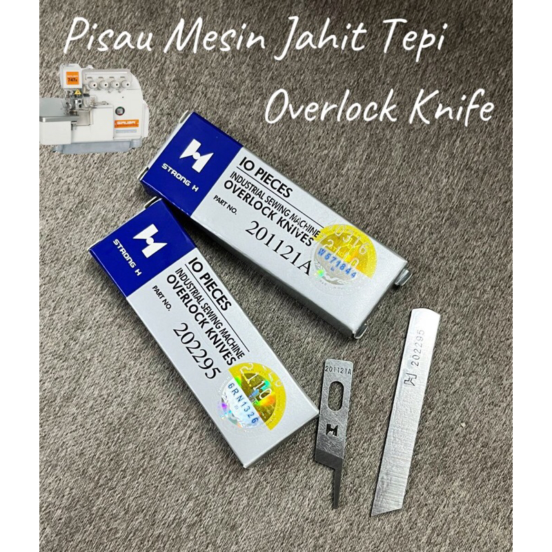 Pisau Mesin Jahit Tepi Biasa dan Kelim/ Overlock Sewing Machine Upper ...