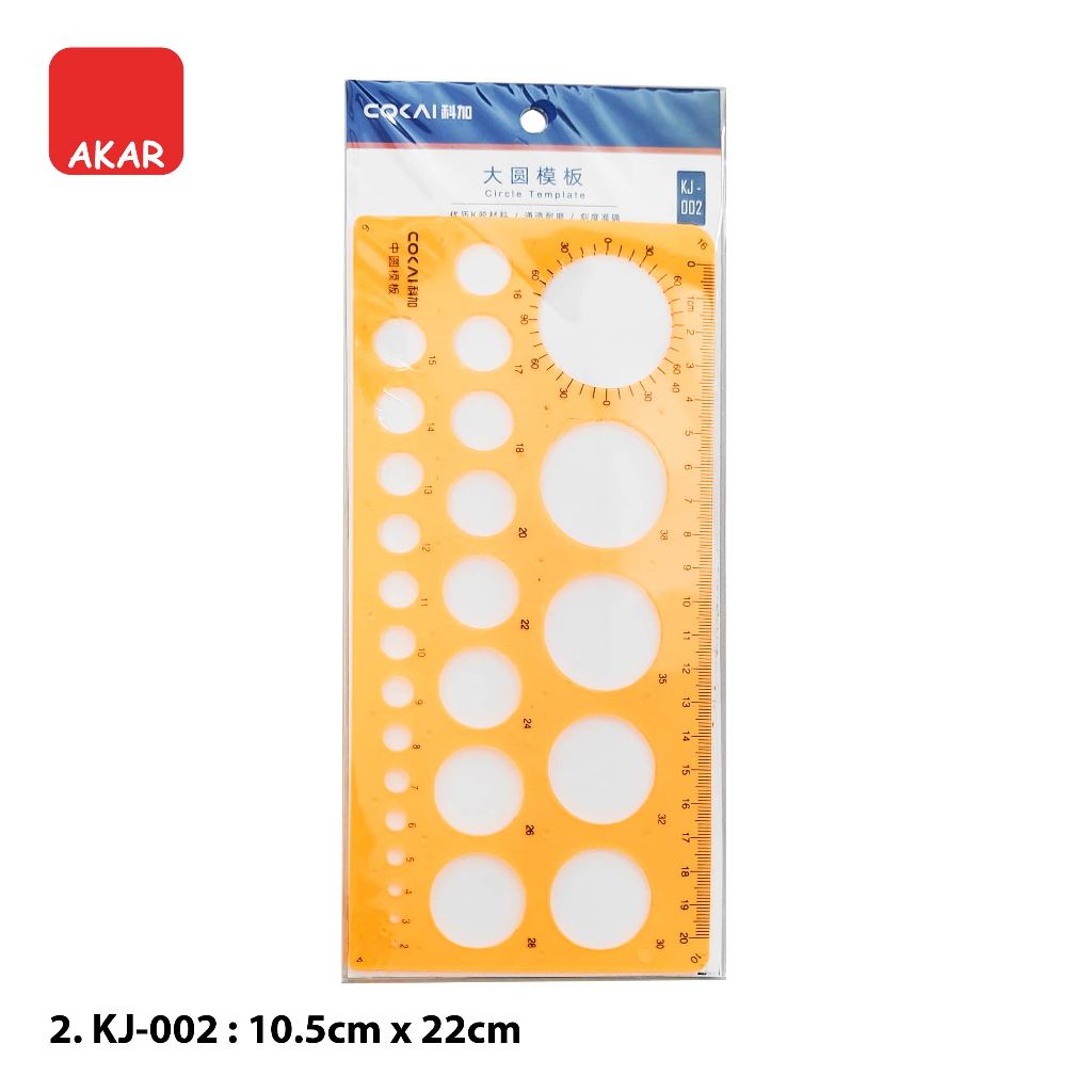 COKAI Circle Template Ruler / Technical Drawing Template Ruler ...