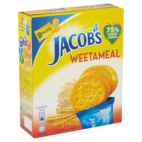 JACOBS Original Cream Crackers Weetameal 144G 216G X 8 Shopee Malaysia