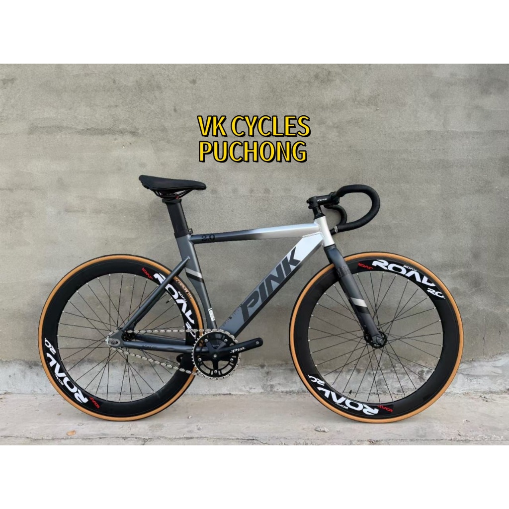 Pink fixie bike hotsell