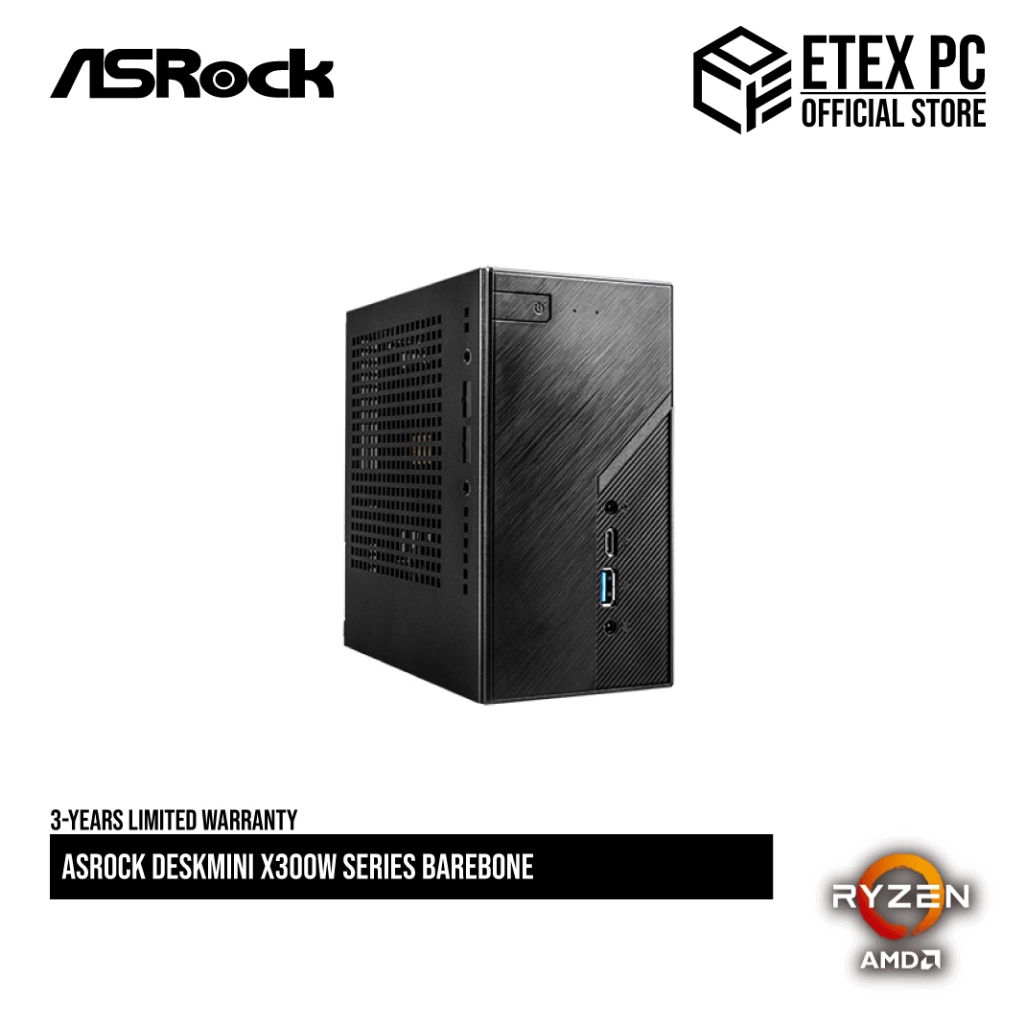 ASRock Deskmini X300W Series Barebone ( Inc Chassis , Mobo , Power ...