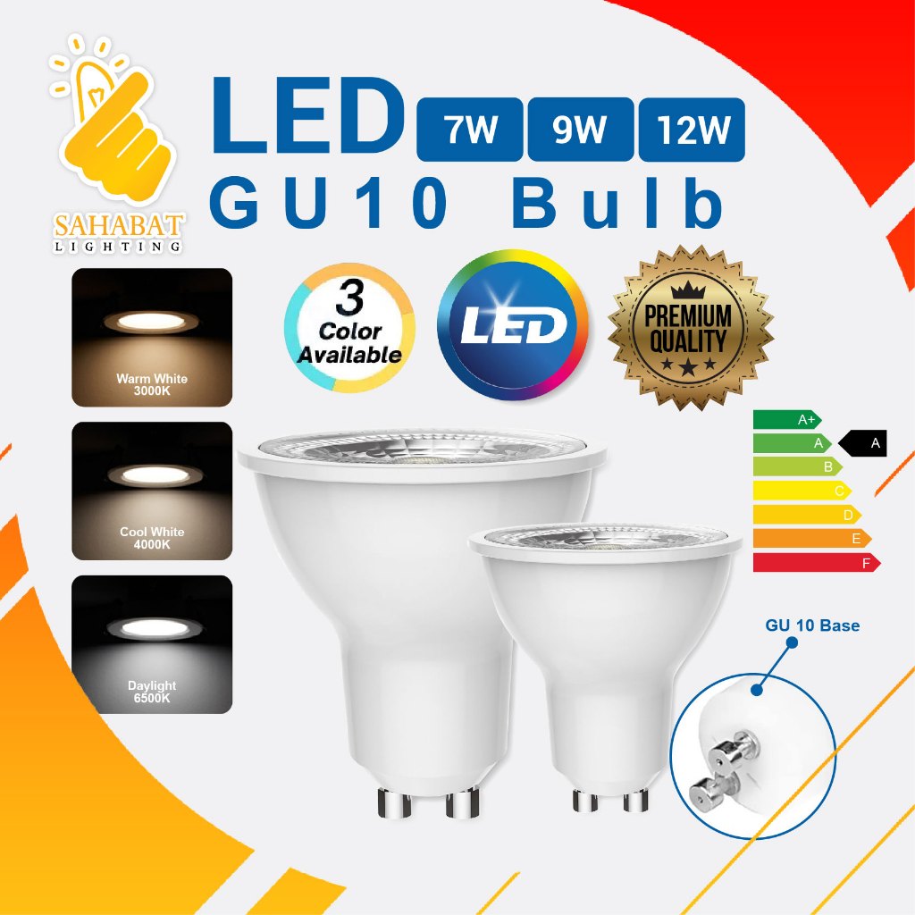 LED GU10 Bulb Mentol 7W 9W 12W Spotlight Tracklight Eyeball Ceiling ...