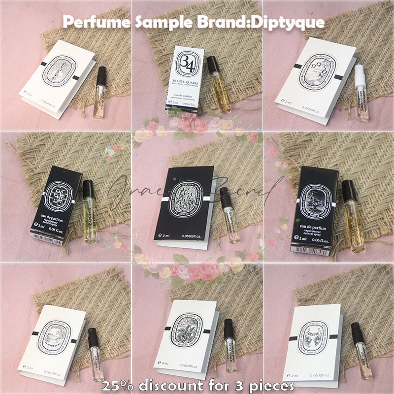 Perfume Sample - Diptyque Perfume Collection / 14 Fragrances / 2ML ...