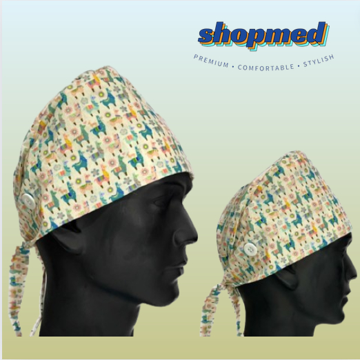Adjustable Cotton Medical Surgical Scrub Cap Surgeon Hat Clinic Dental ...