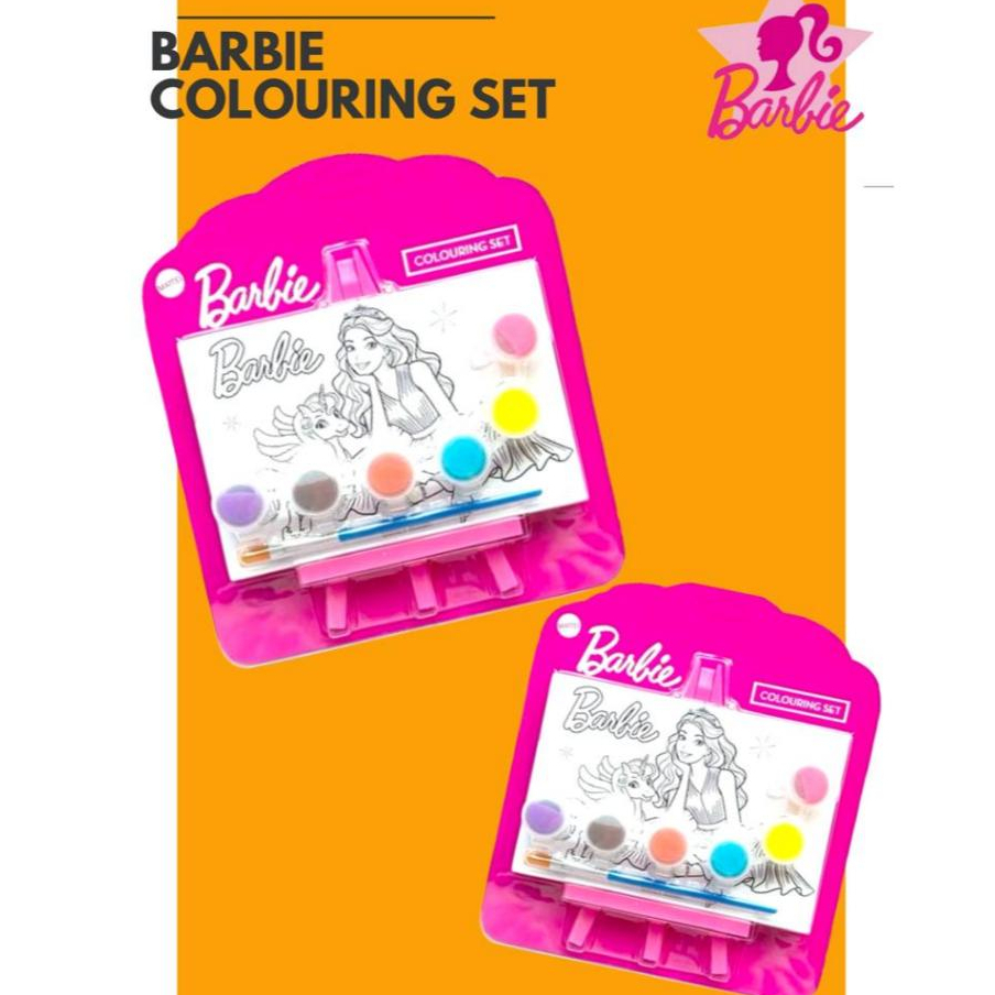 BARBIE COLOURING SET | Shopee Malaysia