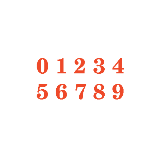 RED REFLECTIVE NUMBERINGS STICKER | Shopee Malaysia