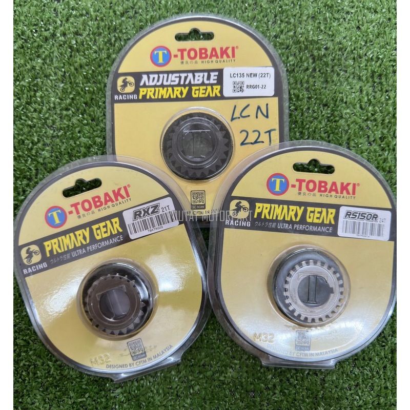 TOBAKI RACING Y15ZR LC135 Y125Z RXZ RS150 RACING PRIMARY GEAR 21T 22T ...
