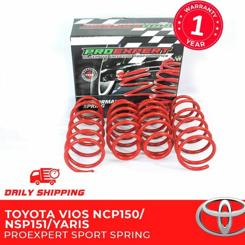 TOYOTA VIOS 14 - 18 NCP150/NSP151/YARIS PROEXPERT LOWERED SPORT SPRING ...