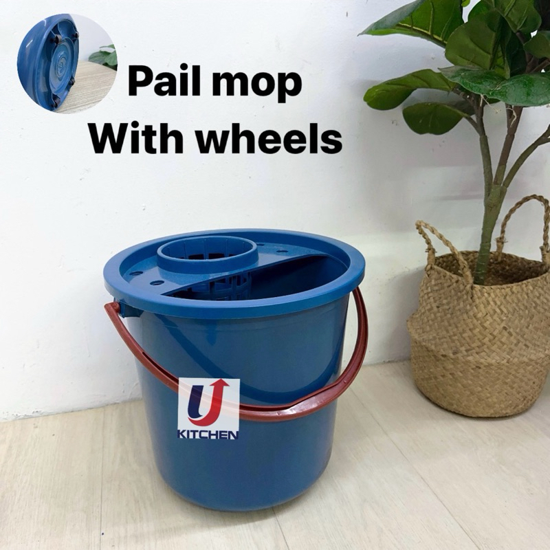 Pail Mop with Wheels Set / Baldi Plastik / Tong Mop / Baldi Mop 5Gallon ...