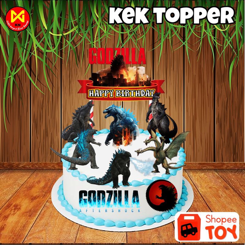 Kek Topper Godzilla's | Shopee Malaysia