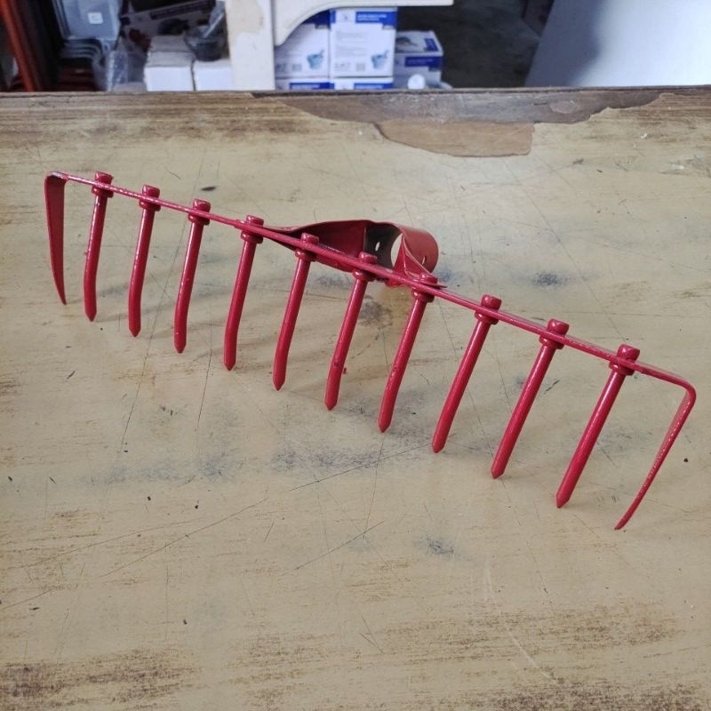 22 Teeth Heavy Duty Metal Grass Rake Crawler Garden Rake Head ...