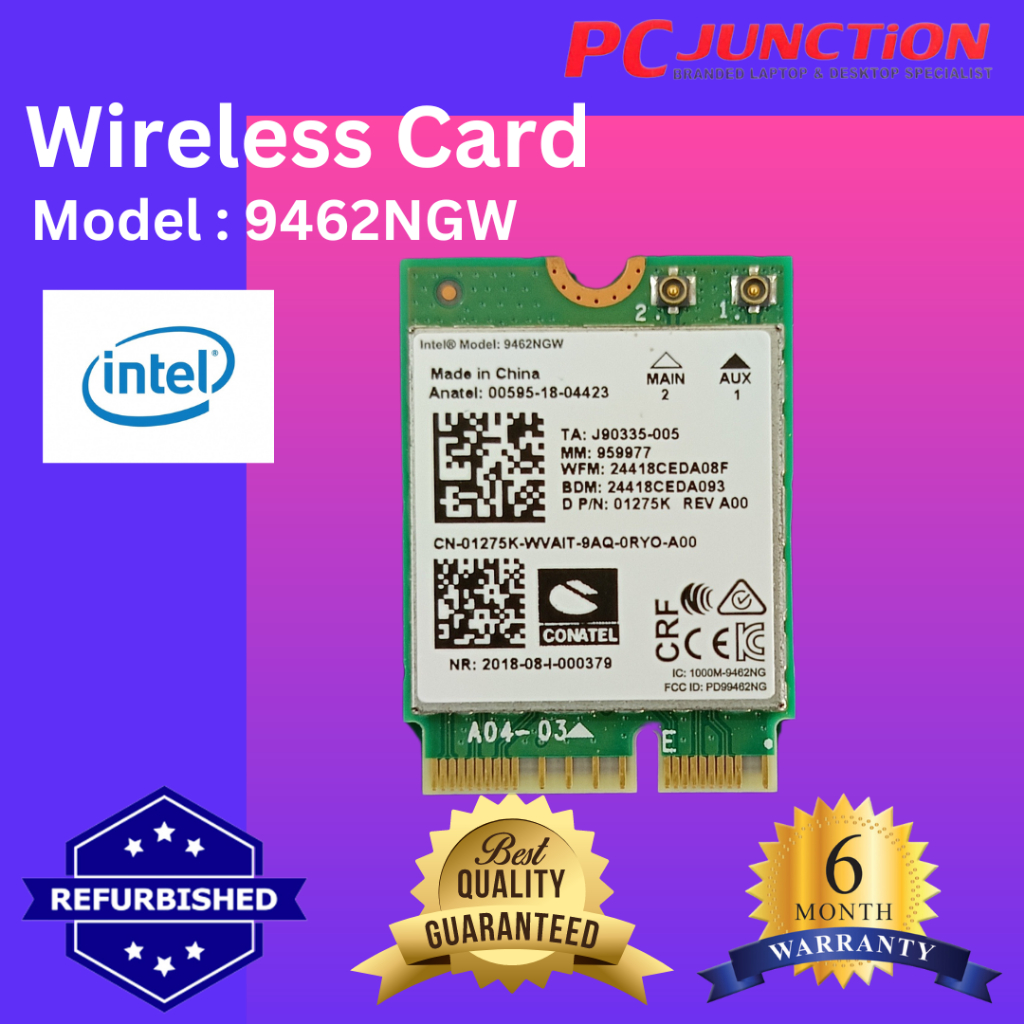 Intel® Dual Band Wireless-AC 9462 9462NGW Wireless Card | Shopee Malaysia