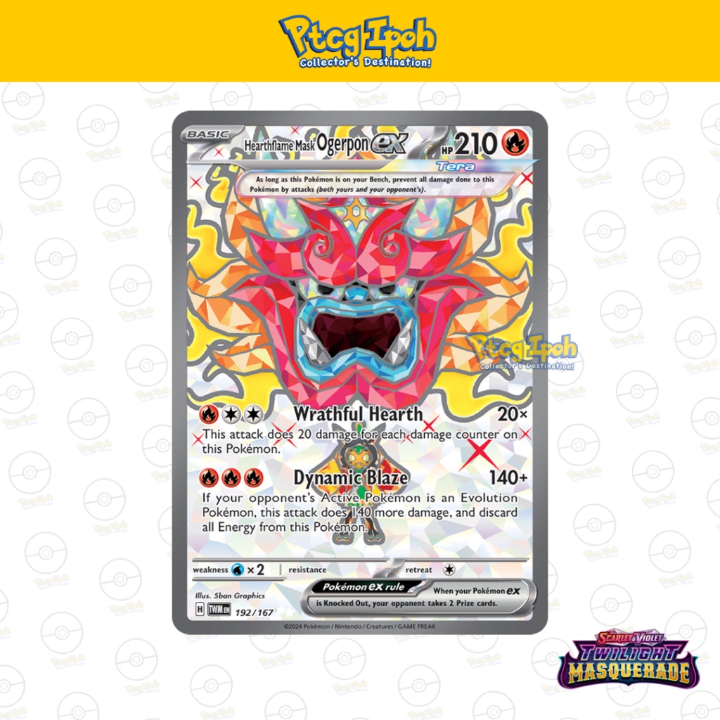 Pok Mon Tcg Twilight Masquerade Hearthflame Mask Ogerpon Ex