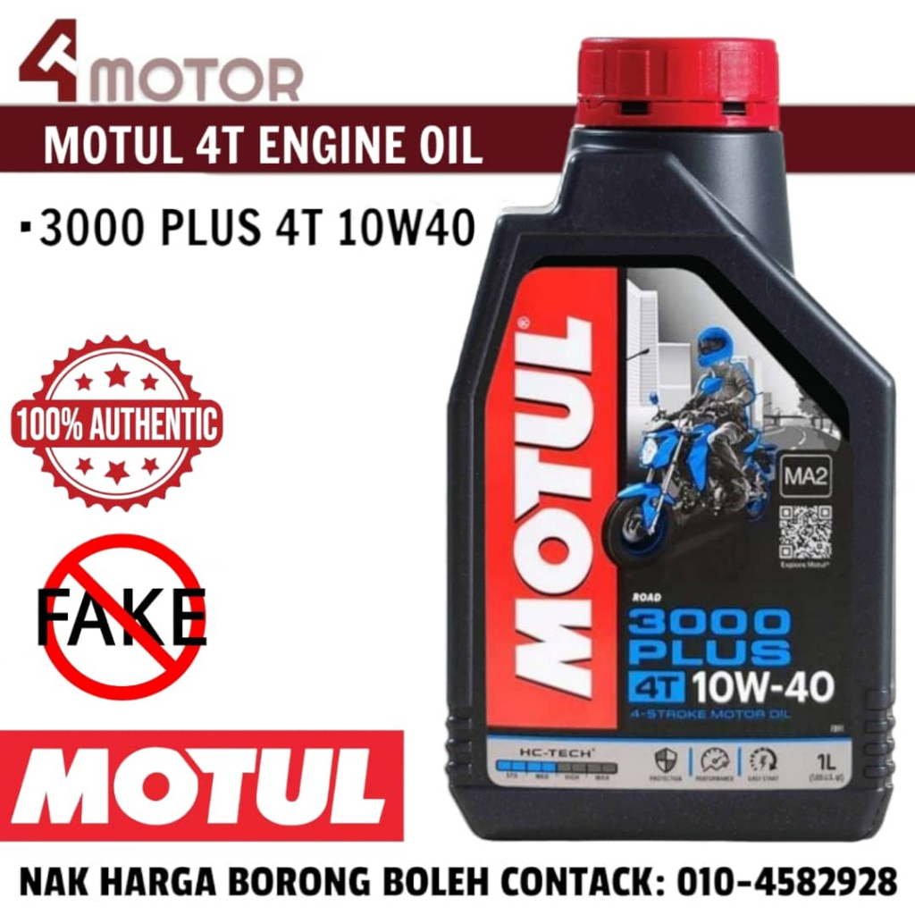 PROMOSI MOTUL100% Ori Vietnam MOTUL 4T Engine Oil 3000 PLUS 10W40 ...