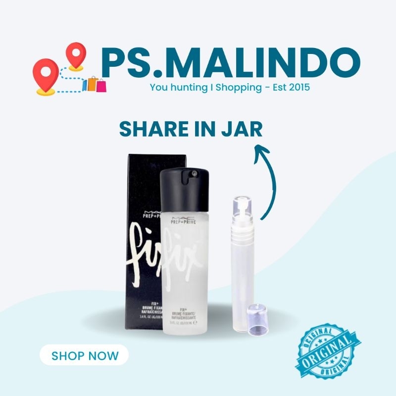 MAC PREP PRIME FIX + SETTING SPRAY TRIAL REPACKED SHARE IN JAR SUB ...