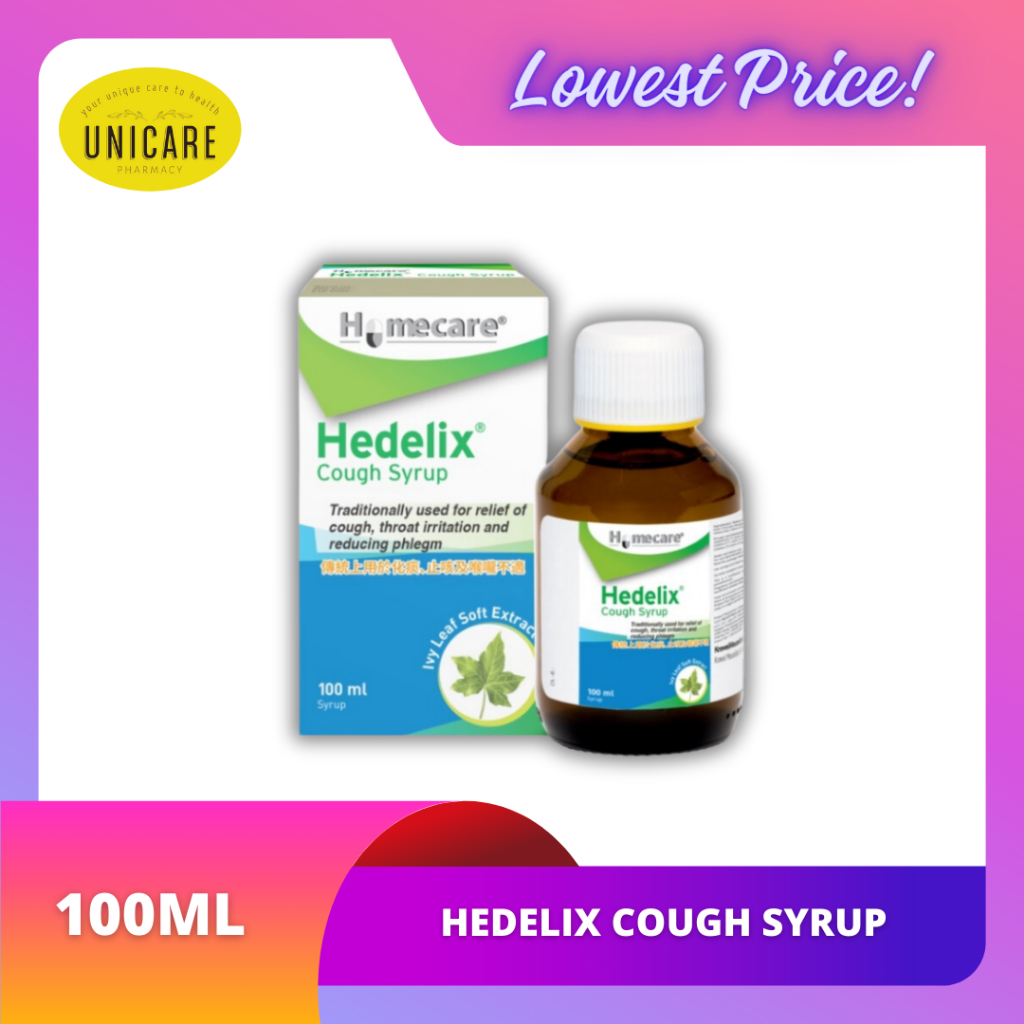 HEDELIX COUGH SYRUP 100ML [EXPIRY DECEMBER 2025] Shopee Malaysia