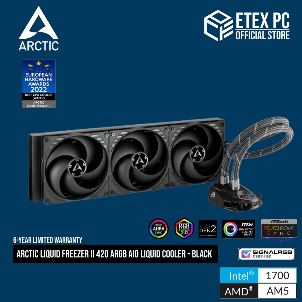 Arctic Liquid Freezer II 420 AIO Liquid Cooler - Black # ACFRE00092A ...