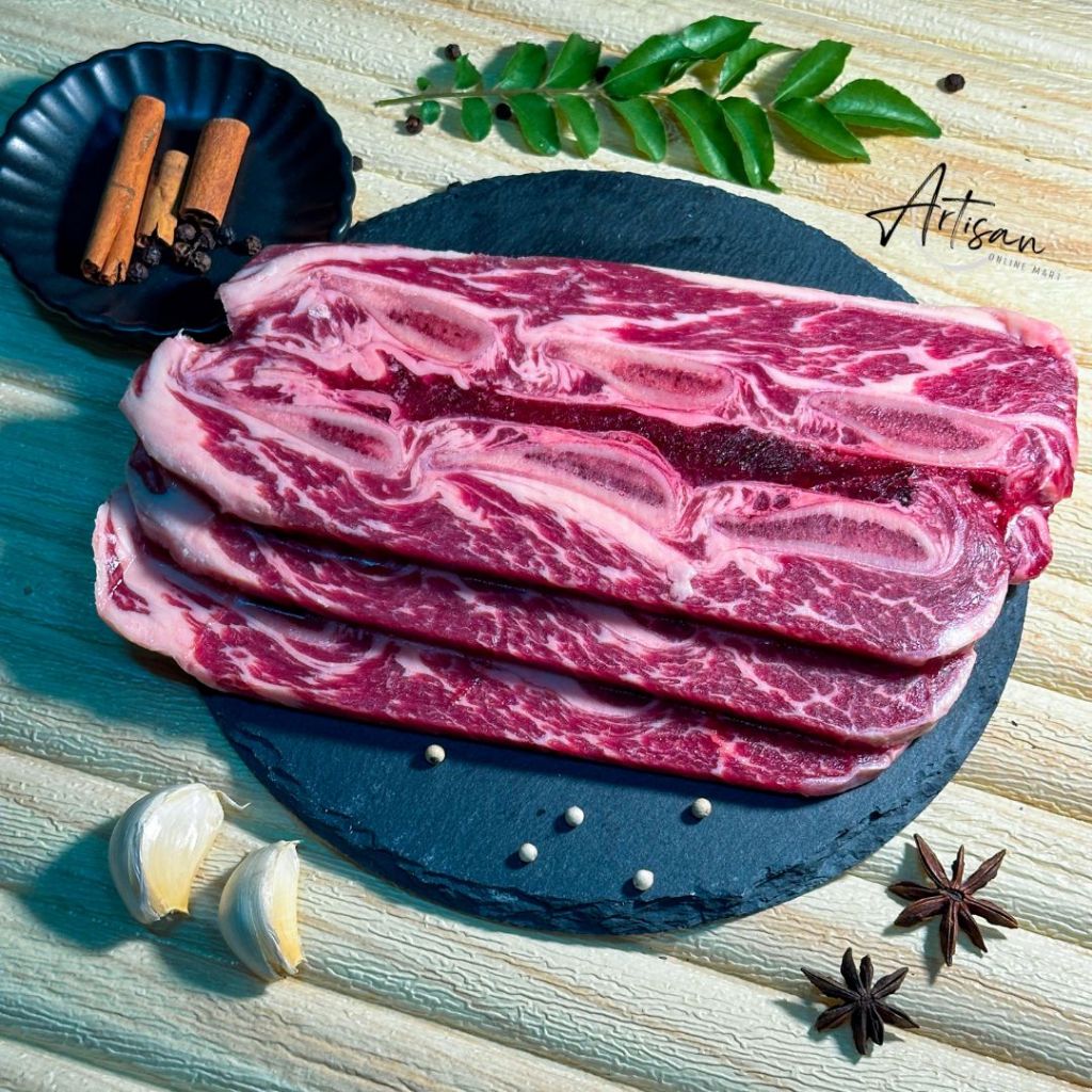 OBE Organic Beef Short Rib BBQ Slice 500gm+/- Halal | Shopee Malaysia