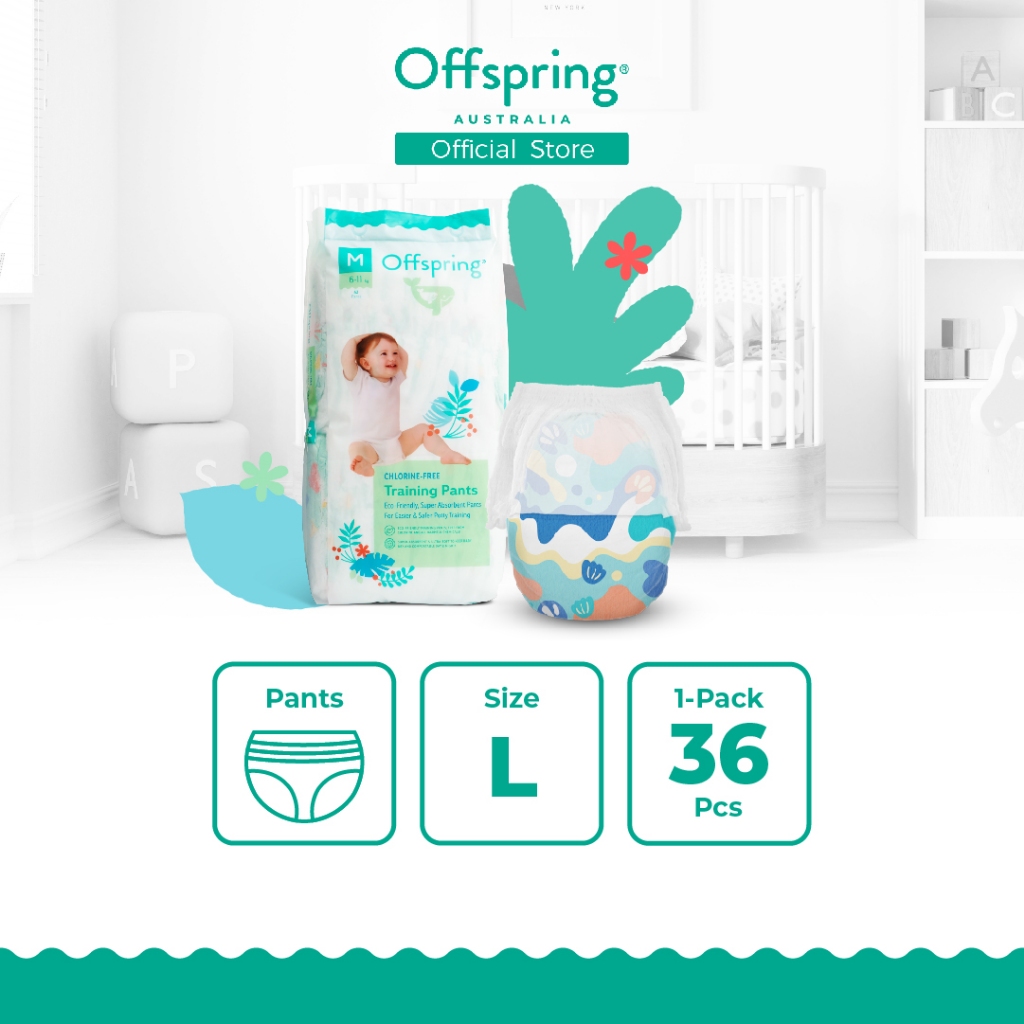 Offspring Fashion Baby Diapers Pants L (36pcs) [1 Pack] | Shopee Malaysia