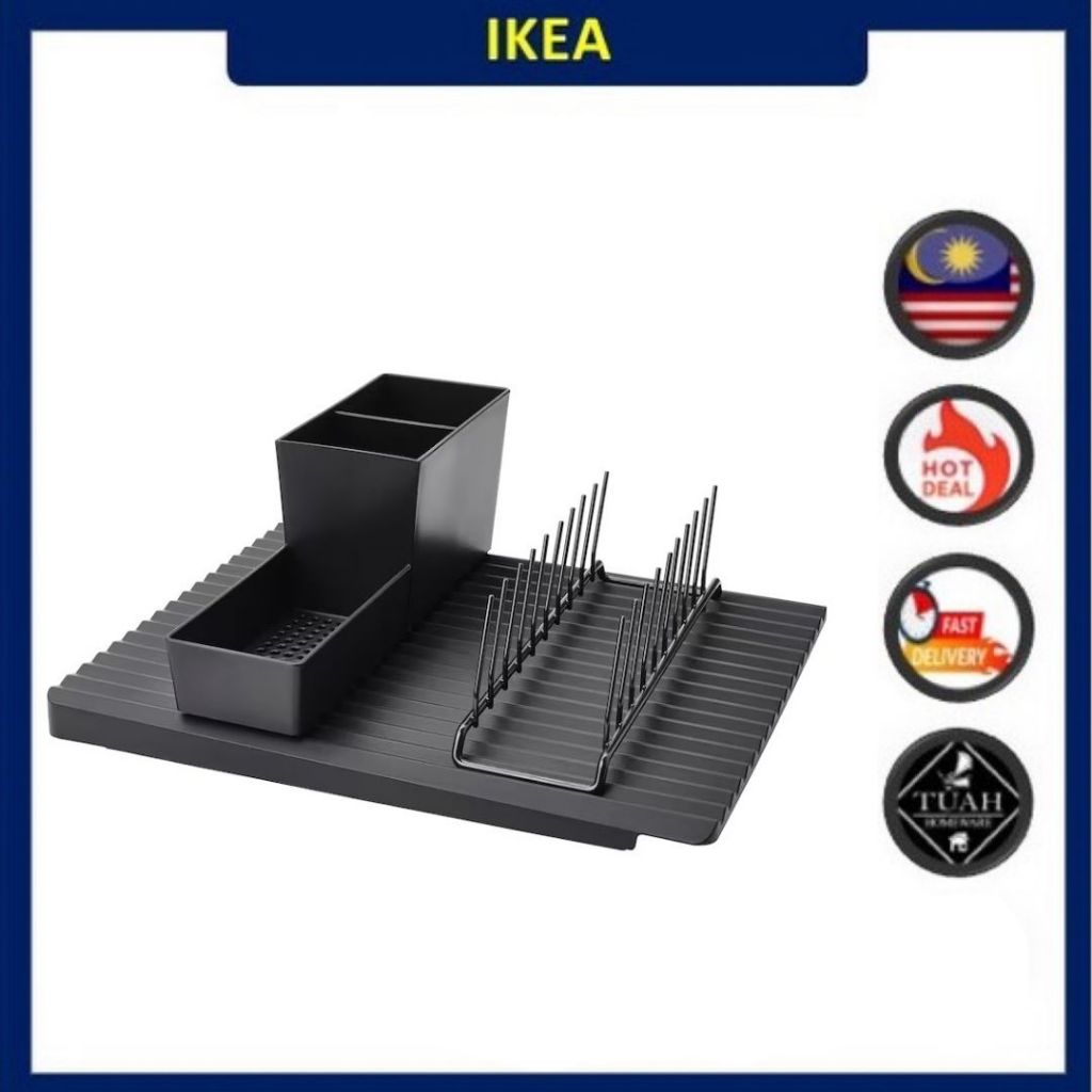 IKEA RINNIG Kitchen Utensil Rack / Dish Drainer / Plate Holder Shopee