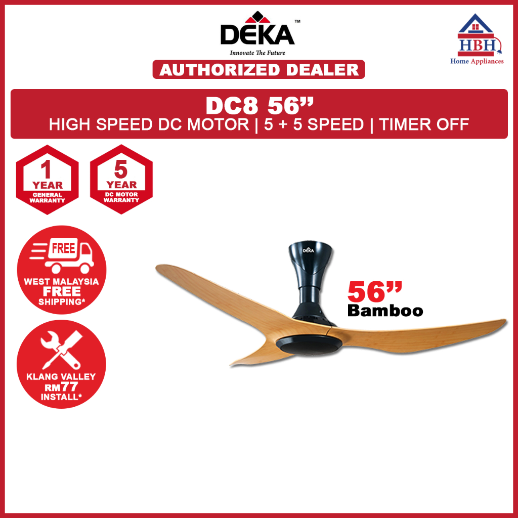 (RM77 Install) Deka DC8 SX78 56'' 5 Speed 4 Speed DC AC Motor Remote