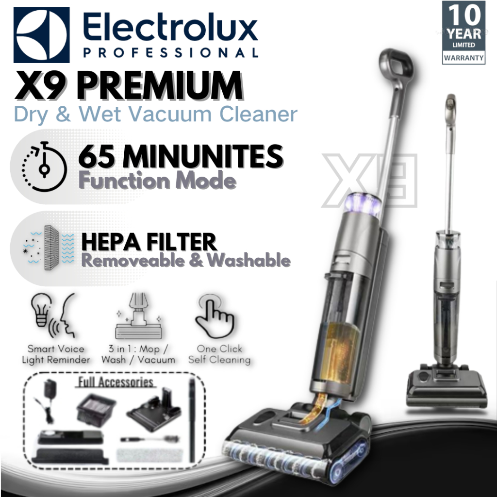 Crazy Promo New 2024 X9 PREMIUM Cordless Wet And Dry Mop Vacuum Cleaner