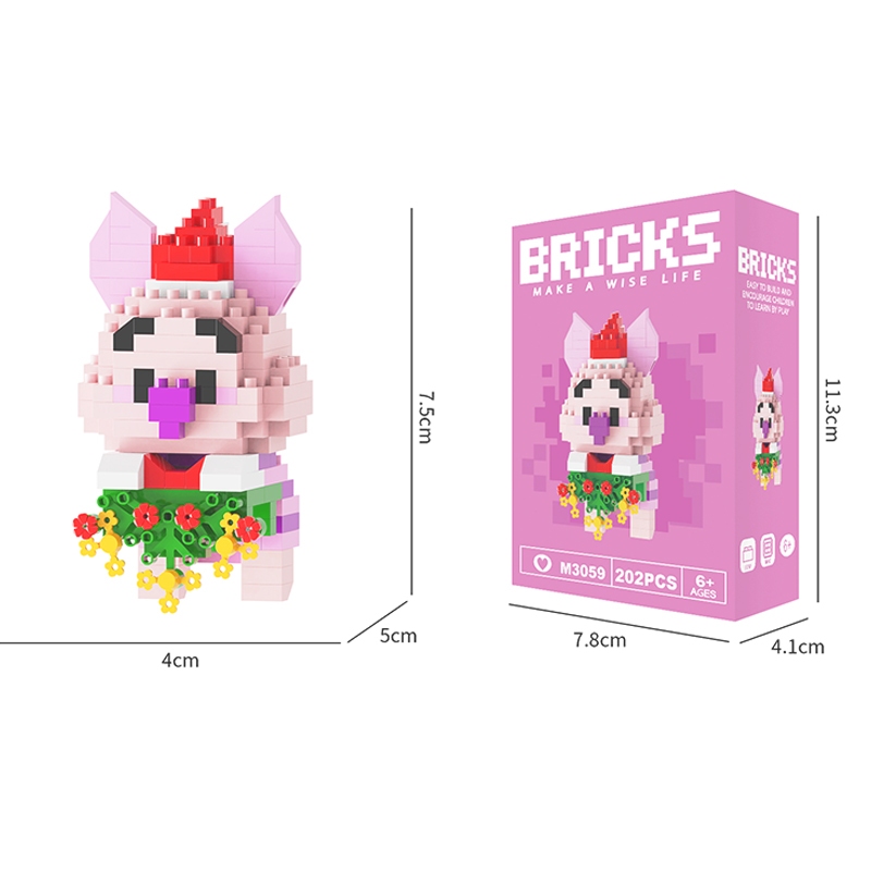 Nano Cartoon Bricks Cute Mini 3D Anime Figure Building Blocks DIY Toys ...