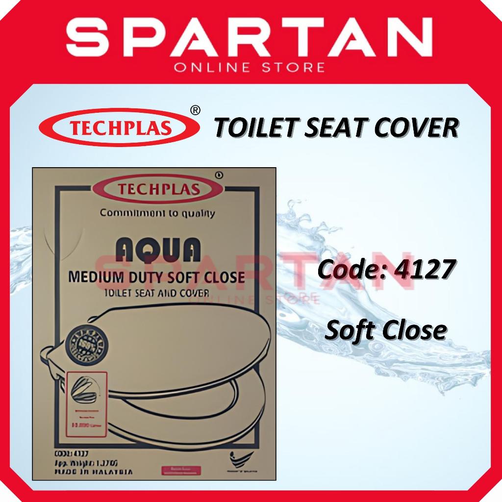 TECHPLAS Toilet Seat Cover WHITE – 4127 Soft Close / 4125 Standard ...