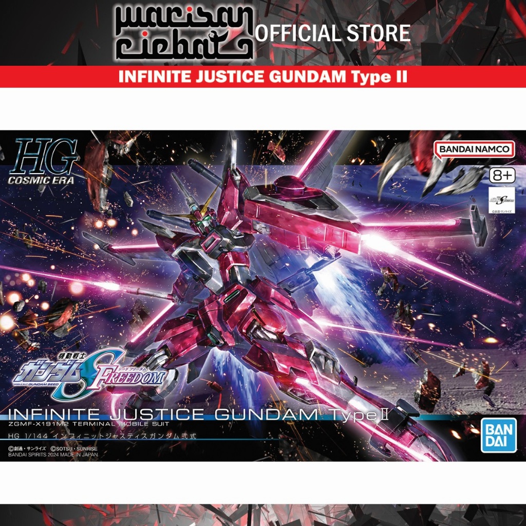 Gundam Gunpla HG 1/144 Infinite Justice Gundam Type II Cosmic Era - Geek Fantasy