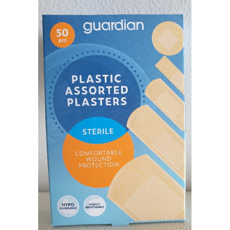 Guardian Brand Plastic Assorted Plasters 50pcs Per Box | Shopee Malaysia