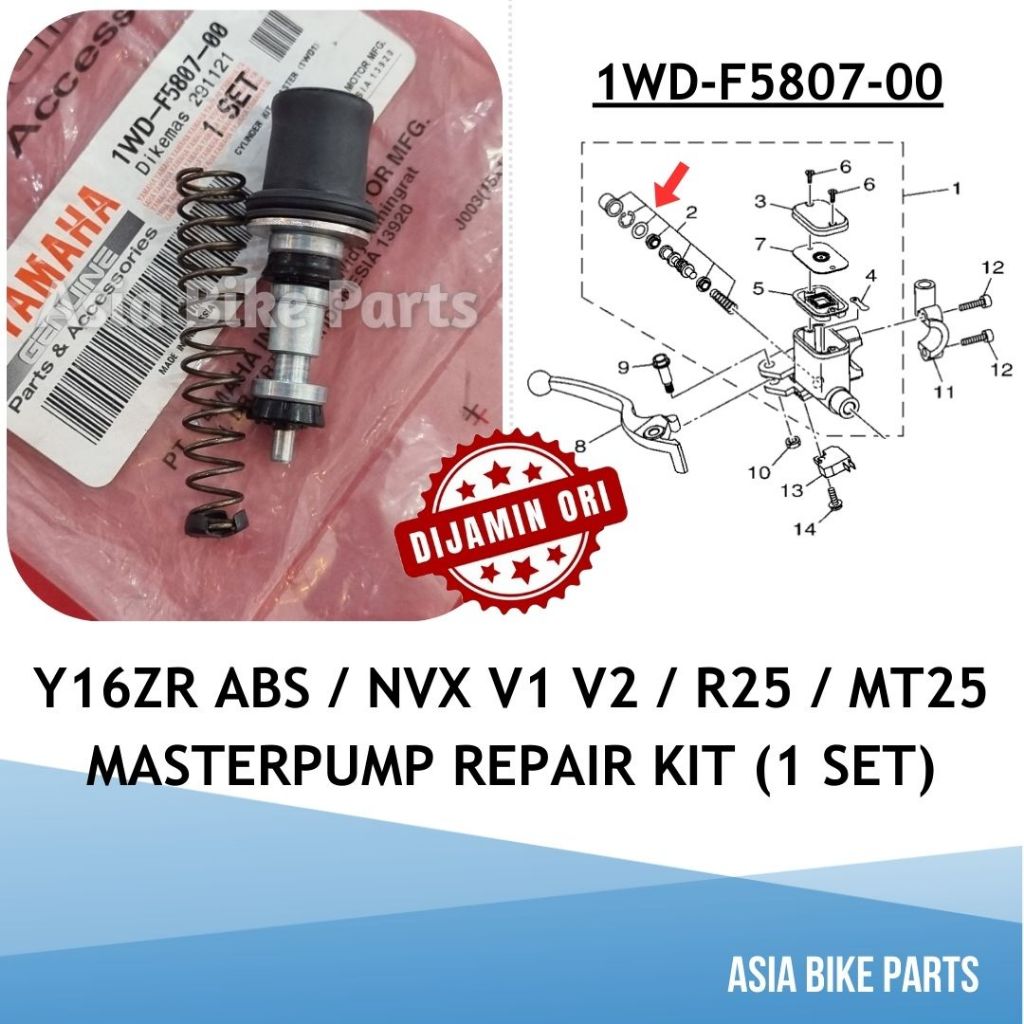 Yamaha Original Y16ZR ABS / NVX V1 V2 / R25 / MT25 Master Yamaha Original Y16ZR ABS / NVX V1 V2 / R25 / MT25 Master
