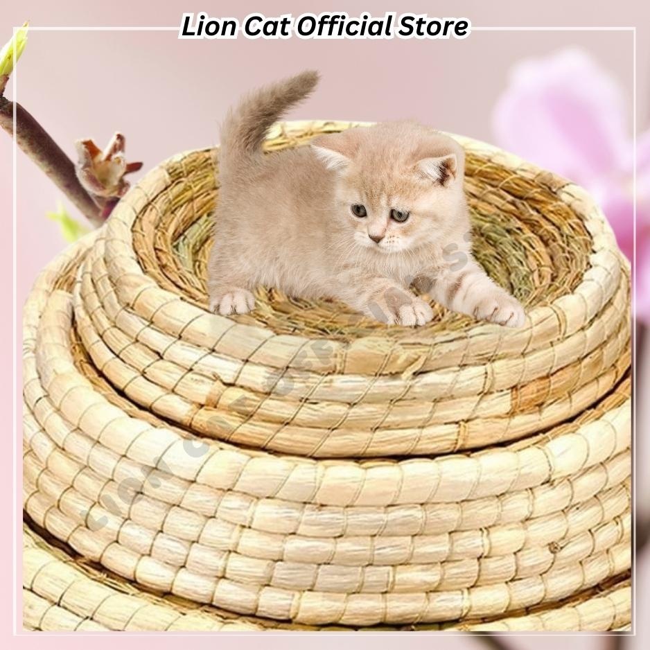Woven Rattan Scratch-Resistant Cat Nest