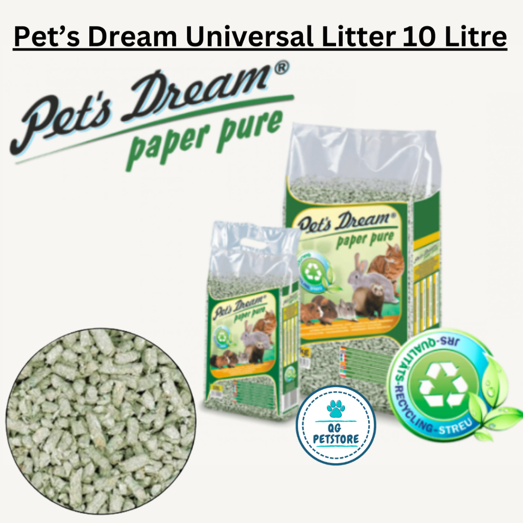 Pet s Dream Paper Pure Pet Litter 10L Super Clumping Natural Cat Litter Pasir Kuching Shopee Malaysia