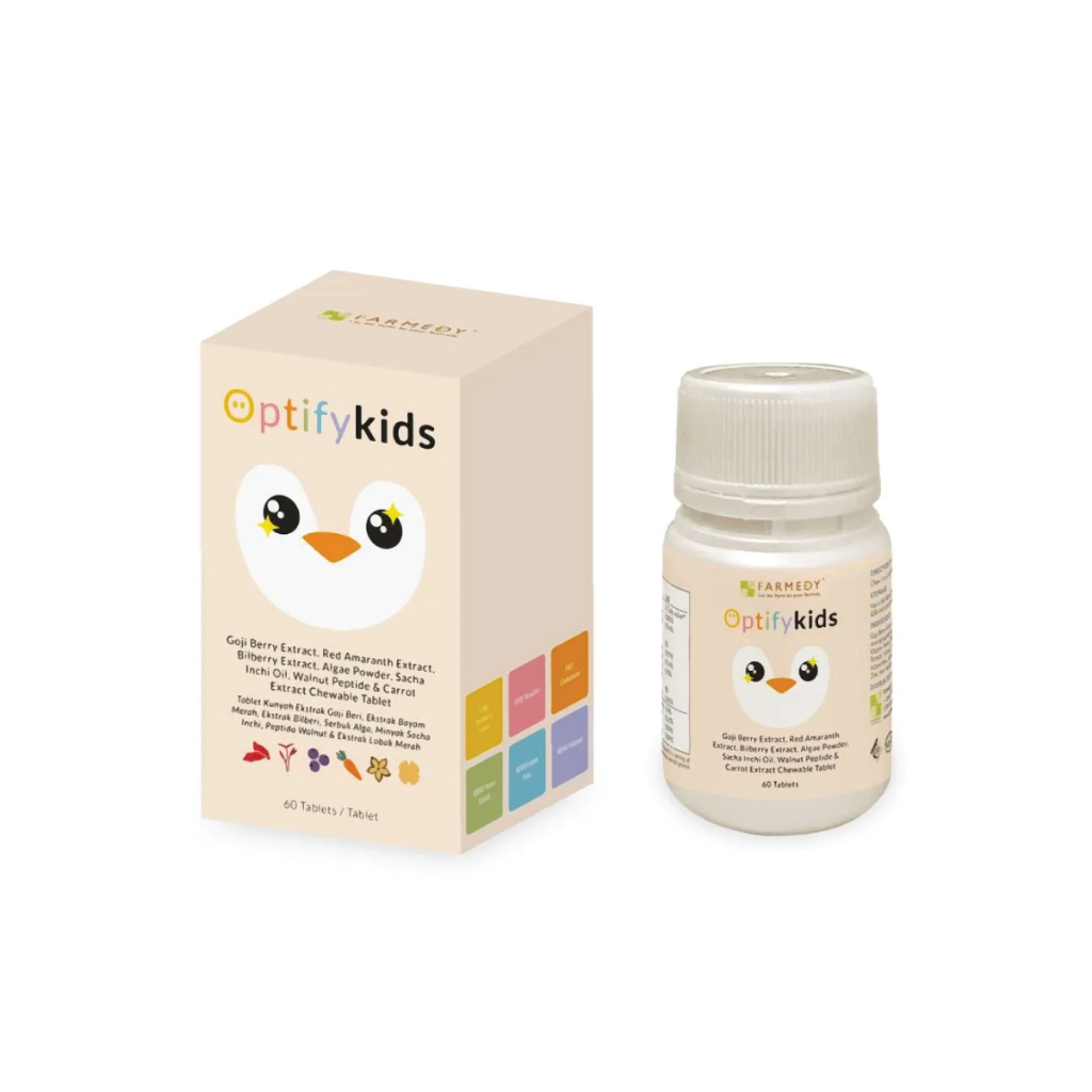 Farmedy OptifyKids Vision Care Natural Chewable Tablet (60s/Bottle ...