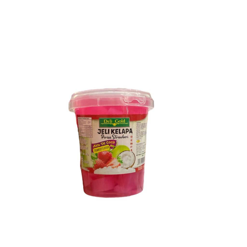 DELI GOLD NATA DE COCO 450ML JAR (GRAPE / STRRAWBERRY / LYCHEE / MANGO ...