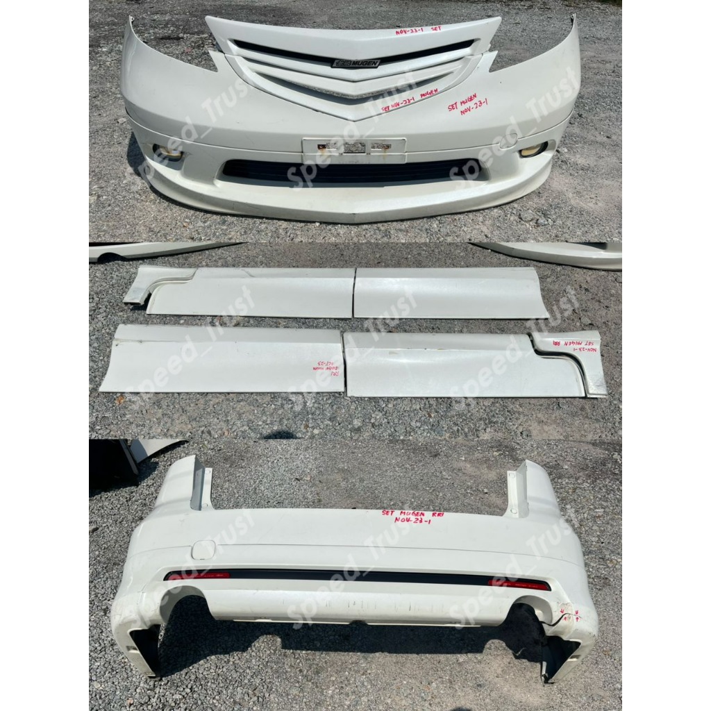 (USED) Original MUGEN Bodykit Front Rear Bumper Depan Belakang Skirt ...