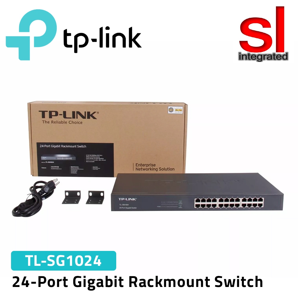 TP-Link TL-SG1024 Ver.16 24-Port Gigabit Rackmount Unmanaged Switch ...